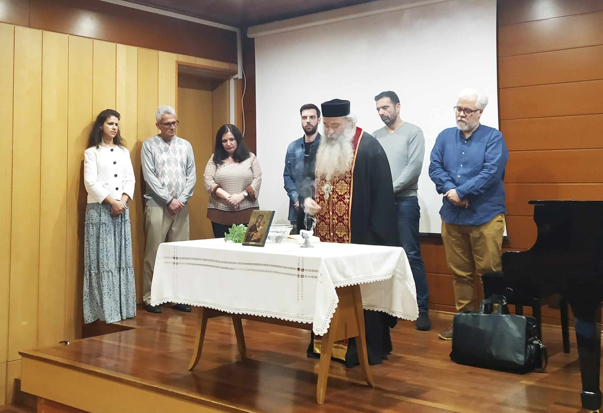 Αγιασμός στην Εστία Μουσών